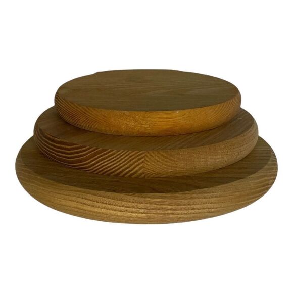 Wooden Counter Top Hot Plate Protectors [Lot of 3] - Picture 2 of 6